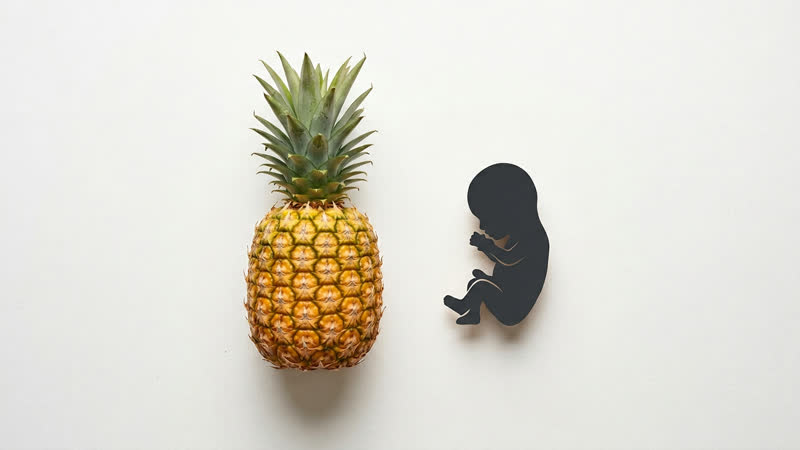 Baby size at 34 weeks pregnant — approximately 4.7–5 lbs (2.1–2.3 kg), comparable to a pineapple